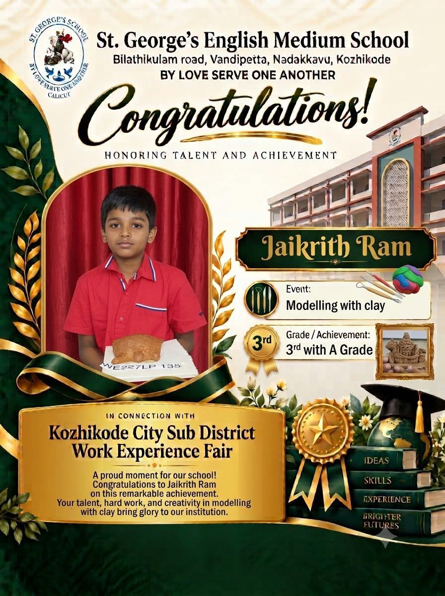 KOZHIKODE CITY SUB DISTRICT WORK EXPERIENCE FAIR CLAY MODELING