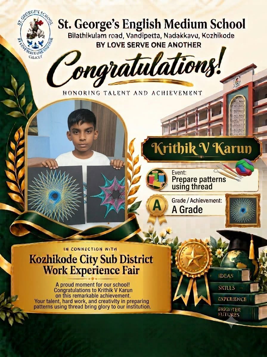 KOZHIKODE CITY SUB DISTRICT WORK EXPERIENCE FAIR PAPER PATTERNS USING THREADS